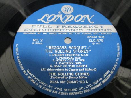Rolling Stones Beggars Banquet Japan Early Press LP BIG COVER OBI