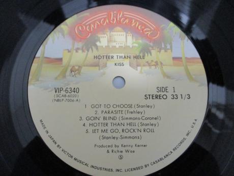 Kiss Hotter Than Hell Japan Rare LP OBI INSERT