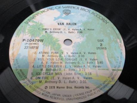Van Halen 1st Same Title Japan Orig. LP OBI INSERT