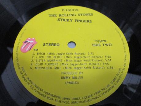 Rolling Stones Sticky Fingers Japan Early Press LP PINK OBI ZIPPER COVER