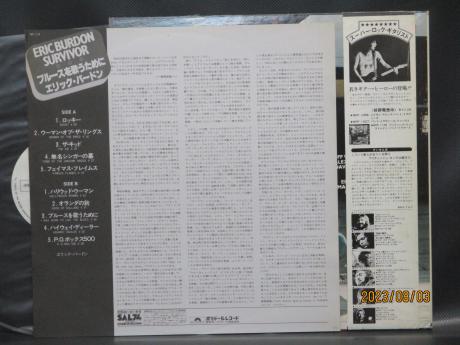 Animals Eric Burdon Survivor Japan Orig. PROMO LP OBI WHITE LABEL