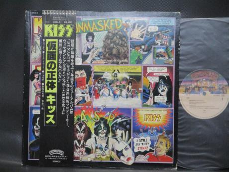 Kiss Unmasked Japan Early Press LP OBI INSERT