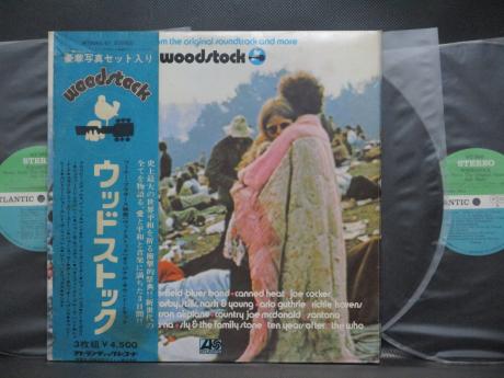 Jimi Hendrix Jeffer Airplane VA Woodstock OST Japan Orig. 3LP OBI COMPLETE