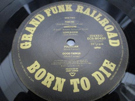 Grand Funk Railroad Born To Die Japan Orig. LP INSERT