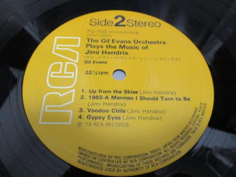 Gil Evans Orchestra Plays Jimi Hendrix Japan Rare LP CAP OBI SHRINK