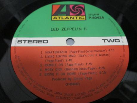 Led Zeppelin 2nd II Japan Early Press LP OBI INSERT
