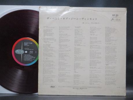 Gene Vincent The Best Of Japan ONLY COMPILATION LP RED WAX