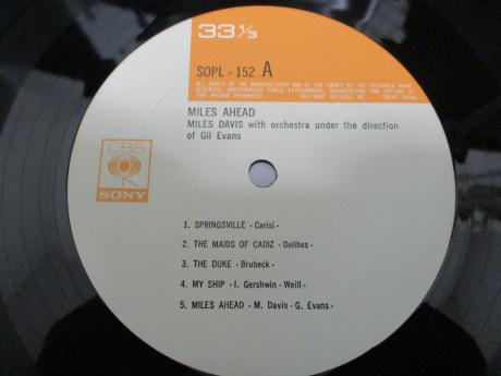 Miles Davis + 19 Gil Evans Miles Ahead Japan Rare LP CAP OBI