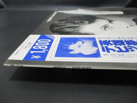 David Bowie Heroes Japan Rare LP OBI INSERT