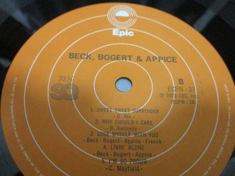 Jeff Beck Bogert & Appice S/T Japan Quadraphonic LP GREEN OBI
