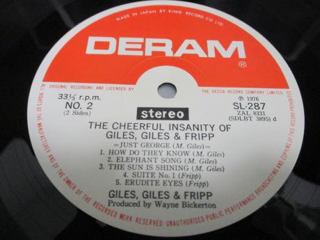 King Crimson Giles Giles and Fripp Cheerful Insanity Of Japan Rare LP OBI