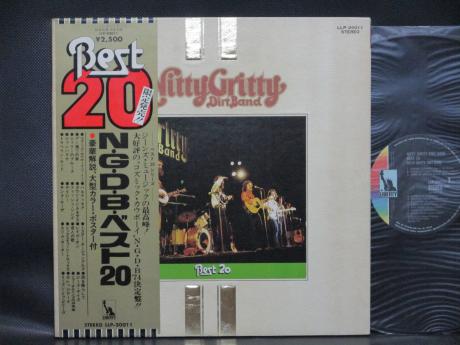 Nitty Gritty Dirt Band Best 20 Japan Only LTD LP OBI BIG POSTER
