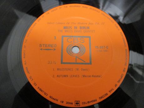 Miles Davis Quintet In Berlin Japan Early Press LP OBI G/F DIF COVER