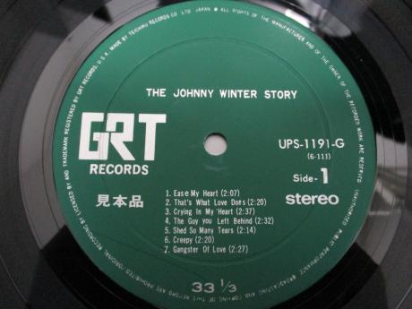 Johnny Winter The Story Japan Orig. PROMO LP G/F RARE DIF INSERT