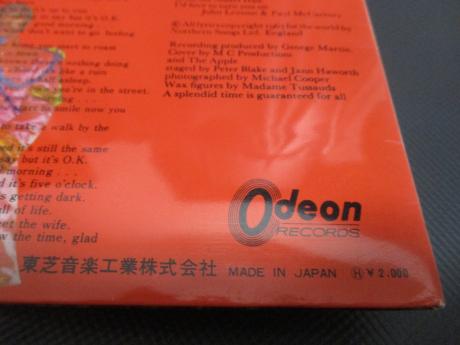 Beatles Sgt. Peppers Lonely Hearts Japan Orig. LP ODEON RED WAX