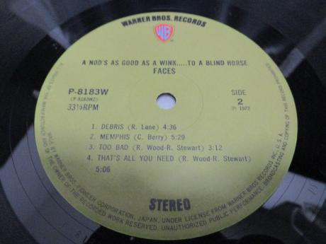 Rod Stewart Faces A Nod is As Good As a Wink Japan Orig. LP OBI