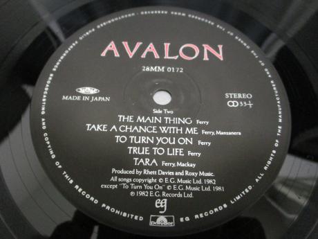 Roxy Music Avalon Japan Orig. LP OBI INSERT