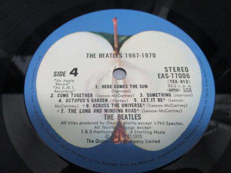 Beatles 1967 - 1970 Japan Flag OBI ED 2LP OBI RARE BIG POSTER