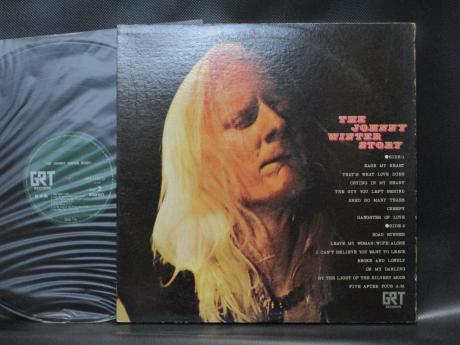 Johnny Winter The Story Japan Orig. PROMO LP G/F RARE DIF INSERT