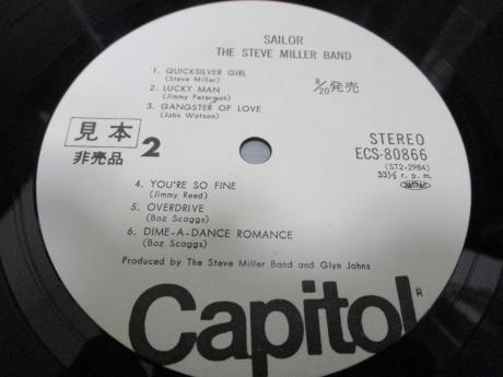 Steve Miller Band Sailor Japan PROMO LP OBI WHITE LABEL