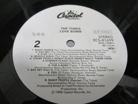 Tubes Love Bomb Japan Orig. PROMO LP OBI WHITE LABEL