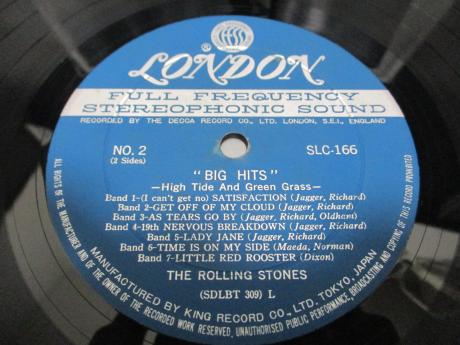Rolling Stones Big Hits High Tide And Green Grass Japan Orig. LP OBI G/F