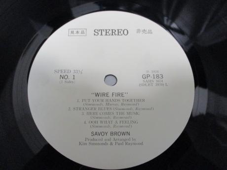 Savoy Brown Wire Fire Japan Orig. PROMO LP OBI WHITE LABEL