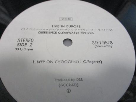 CCR Creedence Clearwater Revival Live in Europe Japan PROMO 2LP OBI WHITE LABEL