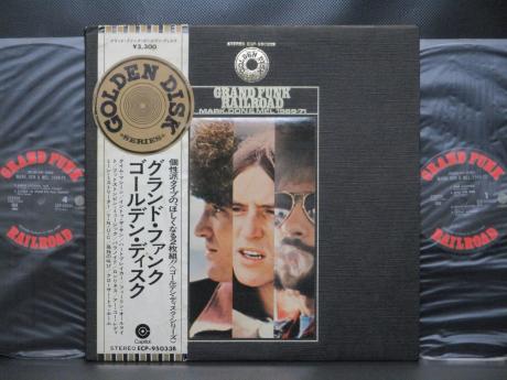 Grand Funk Railroad Golden Disk Mark Don & Mel 1969 - 1971 Japan Orig. 2LP OBI BIG POSTER