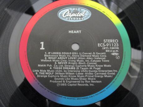 Heart S/T Same Title Japan Rare LP WHITE & RED OBI