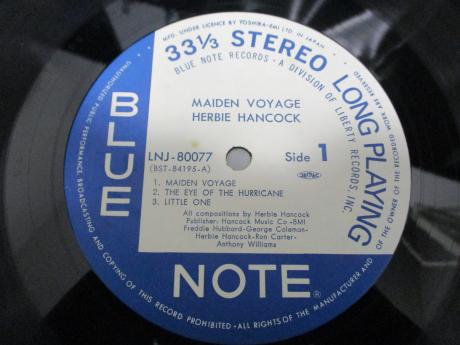Herbie Hancock Maiden Voyage Japan Rare LP BLUE OBI