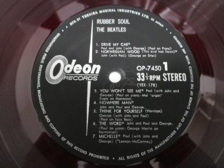 Beatles Rubber Soul Japan Orig. LP ODEON RED WAX