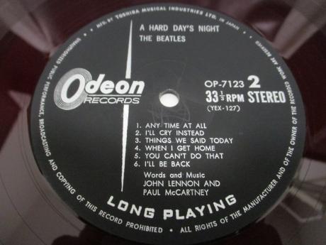 Beatles A Hard Day’s Night Japan Orig. LP DIF ODEON RED WAX