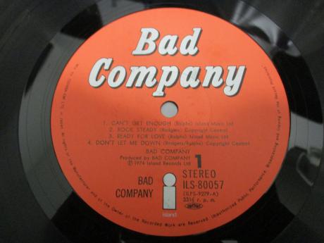 Bad Company 1st Same Title Japan Orig. LP OBI BOOKLET