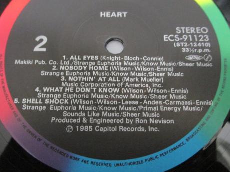 Heart S/T Japan Tour Memorial ED LP WHITE OBI