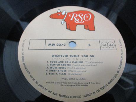 West Bruce & Laing Whatever Turns You On Japan Orig. LP BIG POSTER