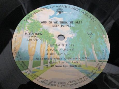 Deep Purple Who Do We Think We Are Japan Rare LP OBI