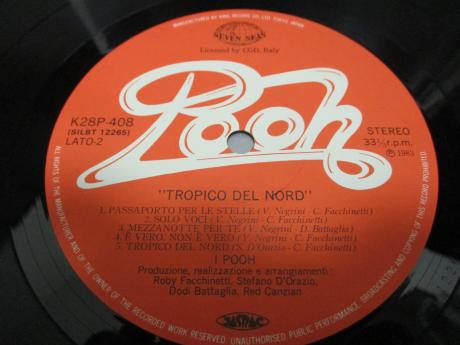 I Pooh Tropico Del Nord Japan Orig. LP OBI