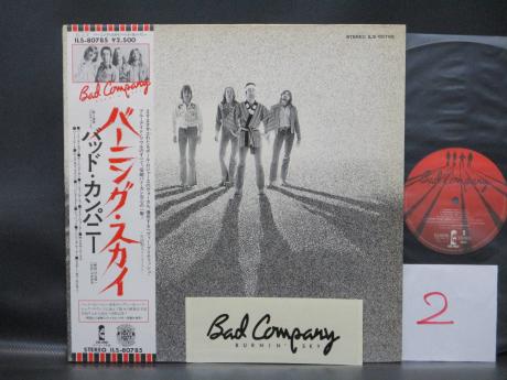 2. Bad Company Burnin’ Sky Japan Orig. LP OBI LOGO STICKER