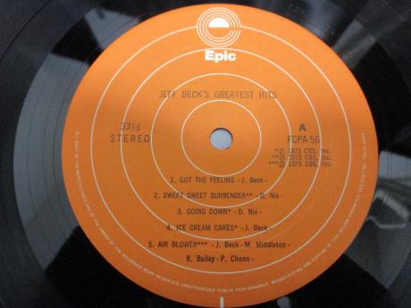 Jeff Beck Greatest Hits Japan Mail Order Only LP INSERT