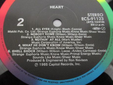 Heart S/T Same Title Japan Rare LP WHITE & RED OBI