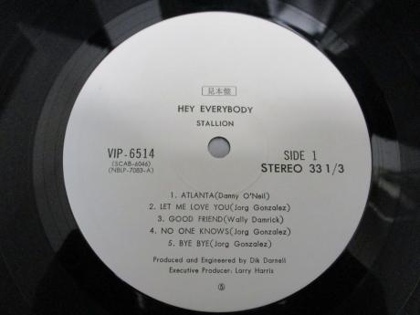 Stallion Hey Everybody Japan Orig. PROMO LP OBI WHITE LABEL