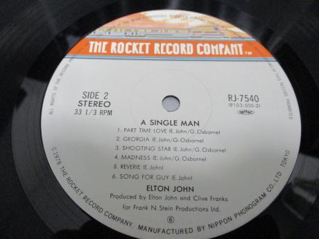 Elton John A Single Man Japan Orig. LP OBI