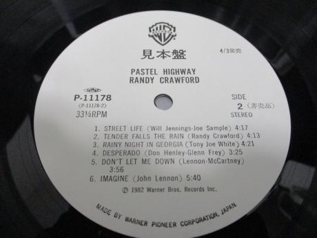 Randy Crawford Pastel Highway Japan Orig. PROMO LP OBI WHITE LABEL