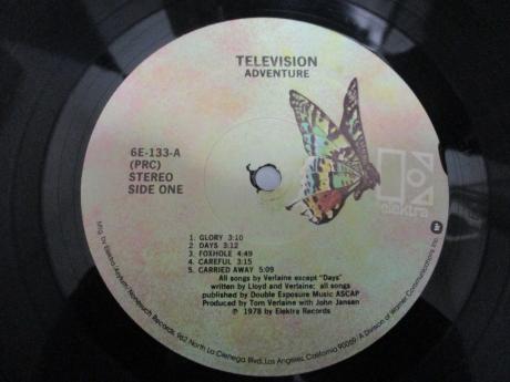 Television Adventure US Orig. LP INNER SLEEVE