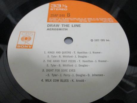 Aerosmith Draw the Line Japan Orig. LP OBI INSERT