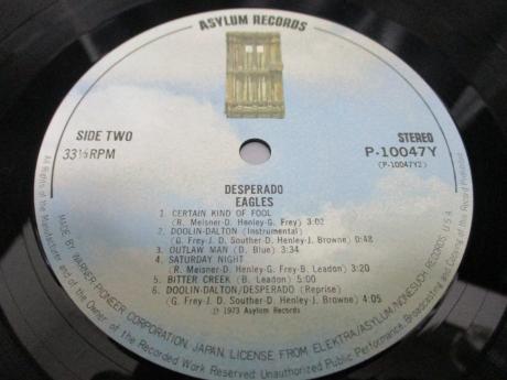 Eagles Desperado Japan Early Press LP OBI INSERT