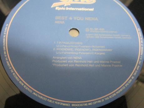NENA Best 4 You Japan ONLY 4 Track 12” INSERT