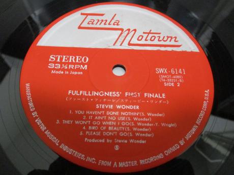 Stevie Wonder Fulfillingness' First Finale Japan Orig. LP 2OBI