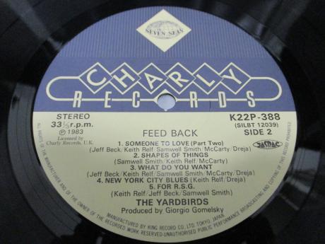 Yardbirds Feed Back Japan Rare LP OBI INSERT